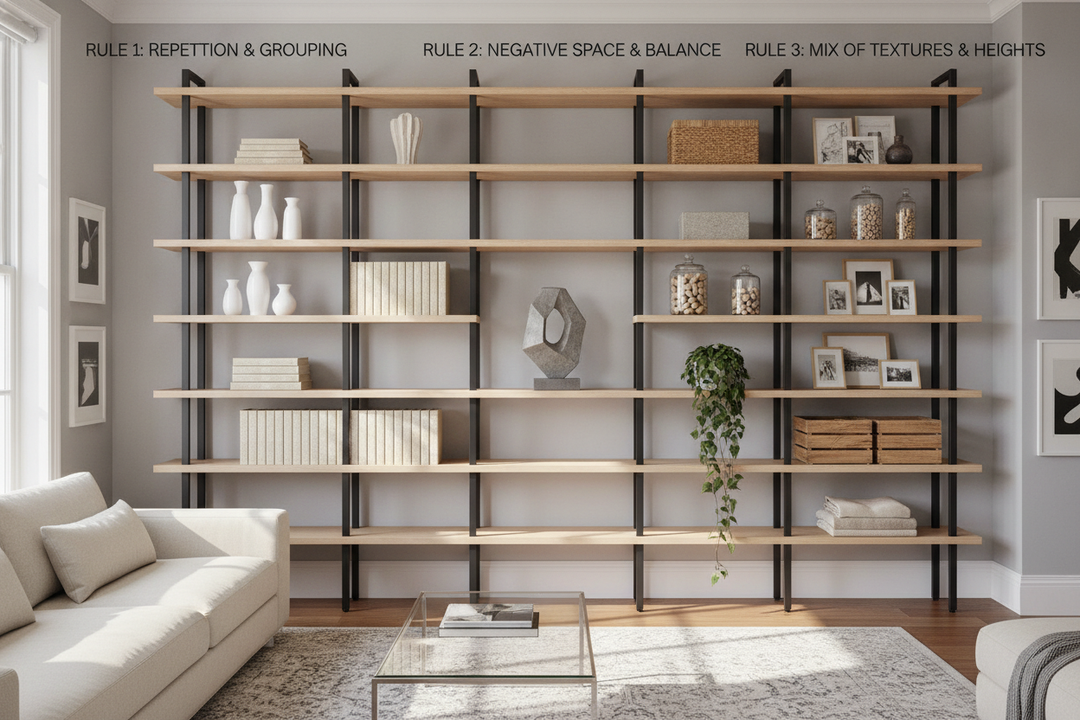 The 3 Rules for Styling an Open Storage System (Without It Looking Messy)