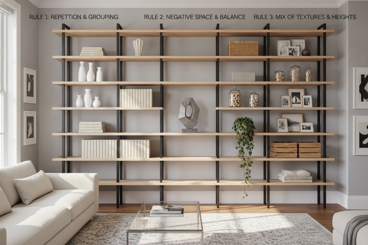 The 3 Rules for Styling an Open Storage System (Without It Looking Messy)
