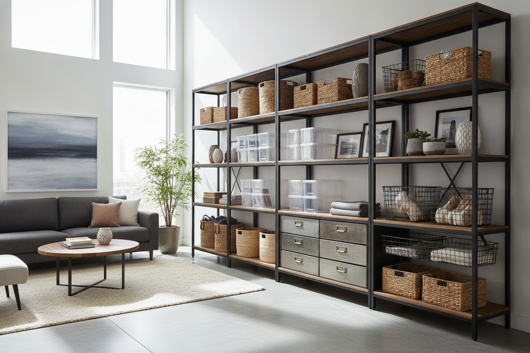 Why Bringing Commercial Storage Units Home Is the Ultimate Design Hack