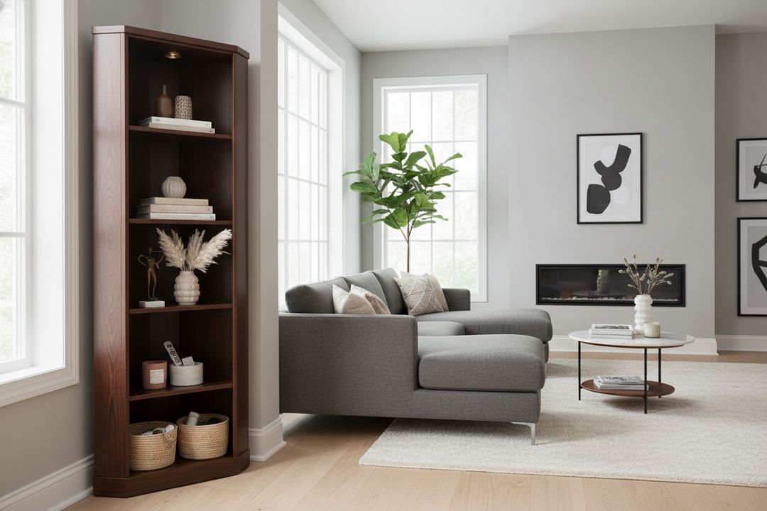 Your Empty Dead Zone Needs a Corner Cabinet for Living Room