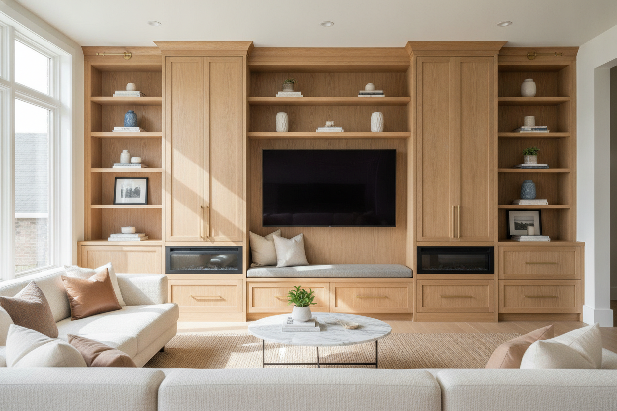 Are Built In Living Room Wall Cabinets Actually Worth the Mess?