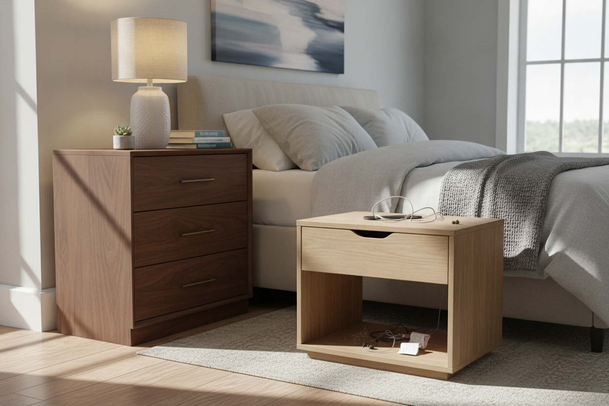 The Open Nightstand Trap: Why You Need a Bedroom Side Cabinet