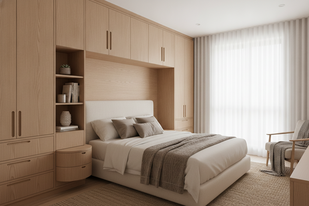 Your Dresser is Wasting Space: Try a Cabinet Bedroom Setup