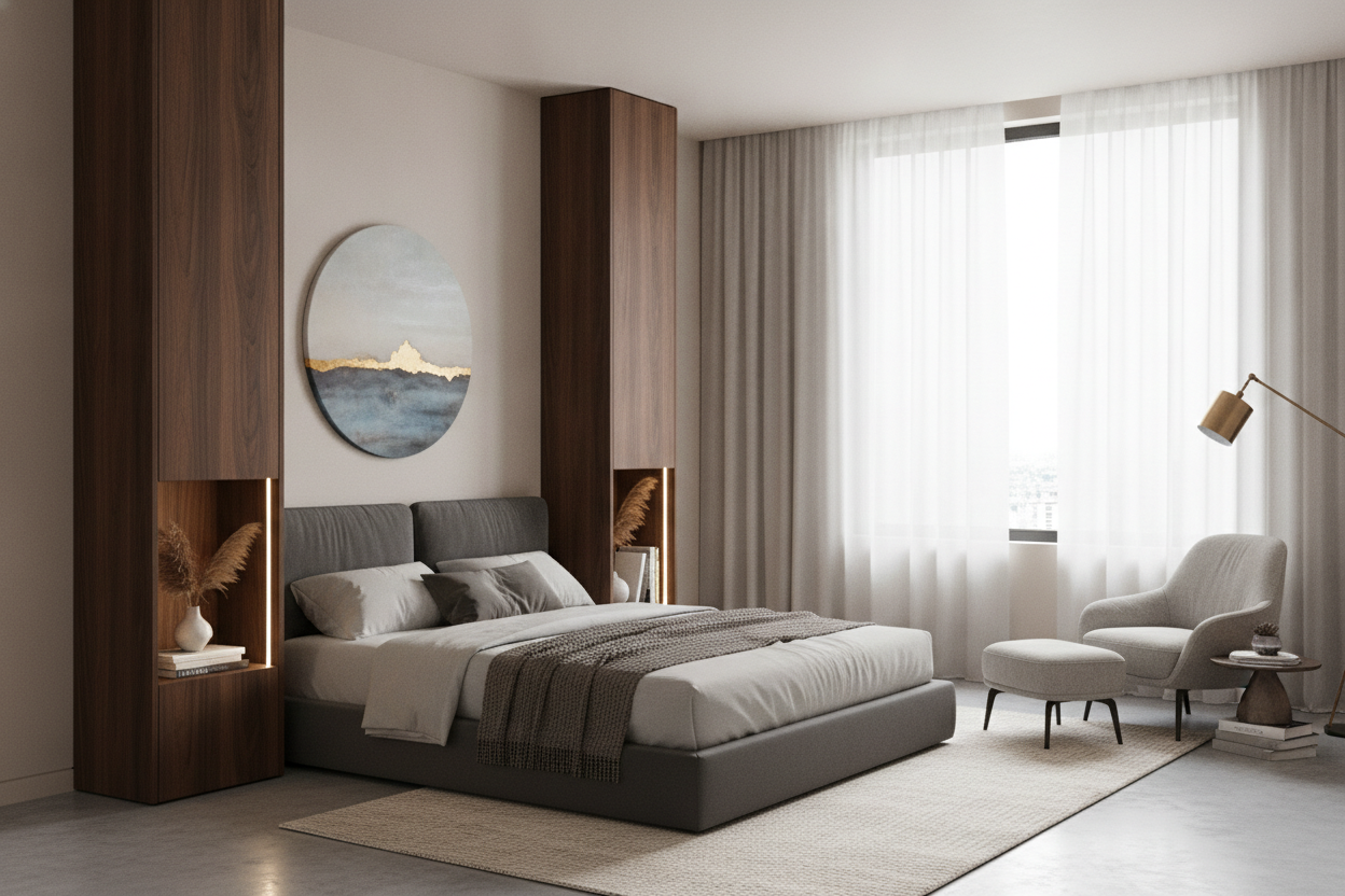 Your Nightstand is Too Short: Try a Tall Narrow Bedside Cabinet