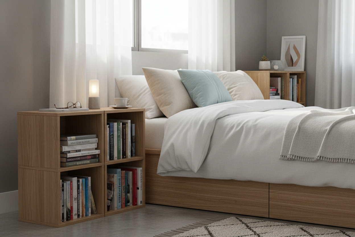 Why Your Stack of Unread Novels Needs a Bedside Book Shelf