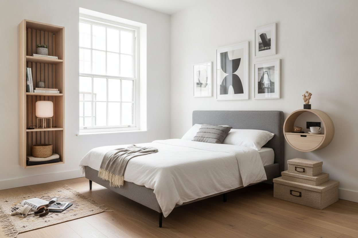 My Floor Was a Mess Until I Copied These Bedside Shelves Ideas