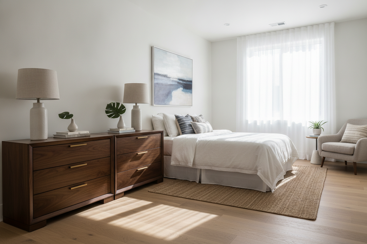 I Swapped My Flimsy Tables for 3 Drawer Nightstands