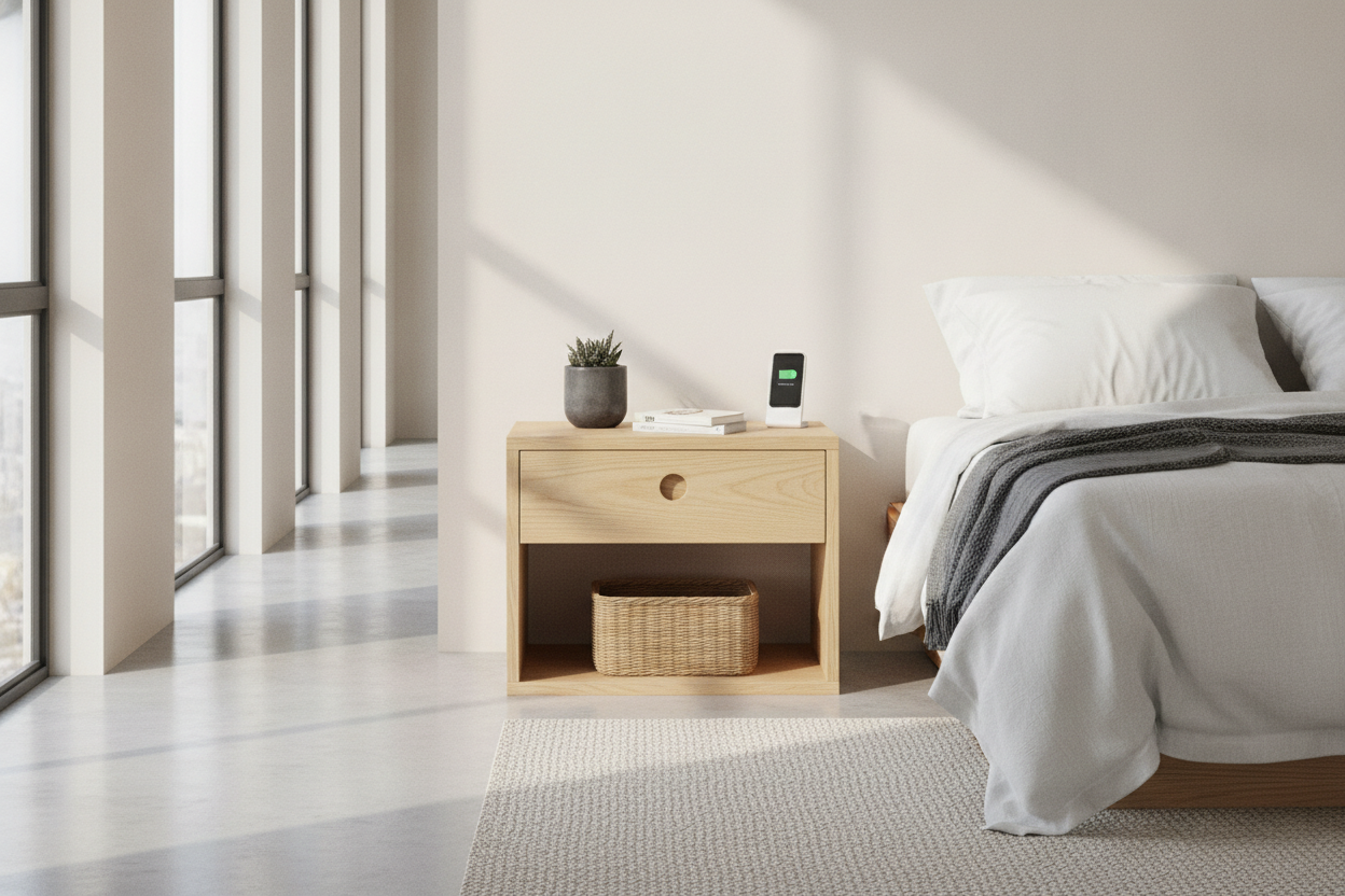 Why I Forced Myself to Buy a Single Drawer Nightstand