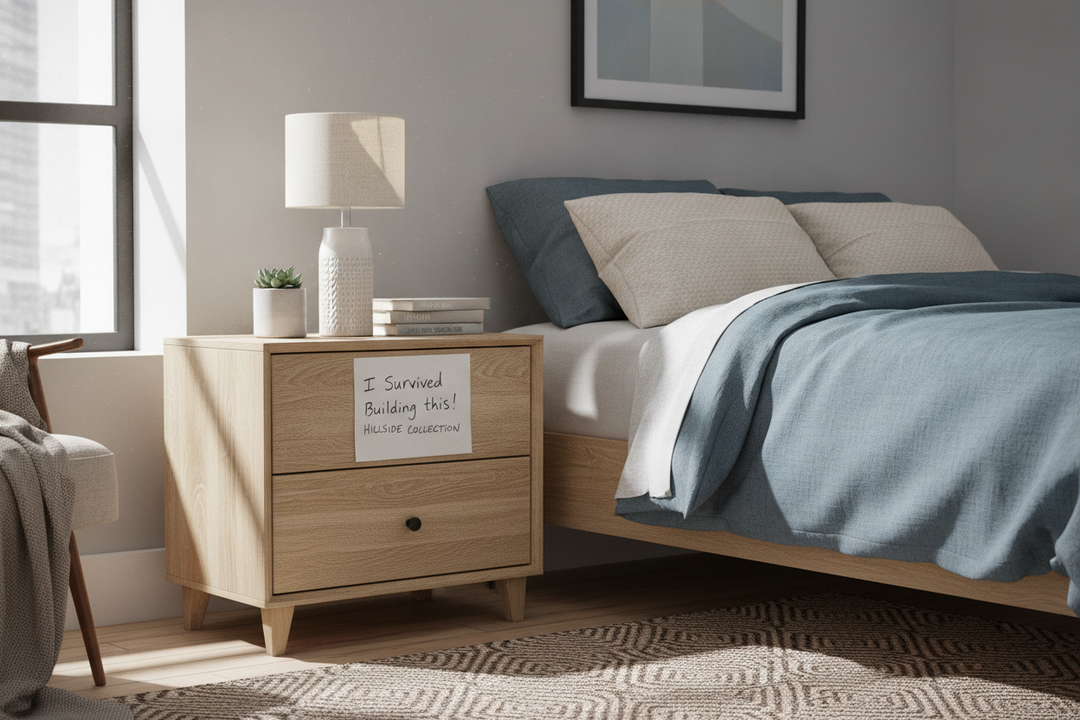 I Survived Building the Hillside Collection Nightstand Walmart Sells