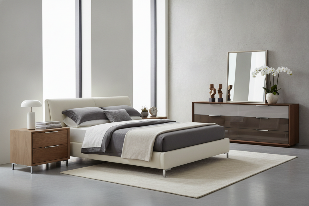 The Rule of 3 for Mixing Contemporary Dressers and Nightstands
