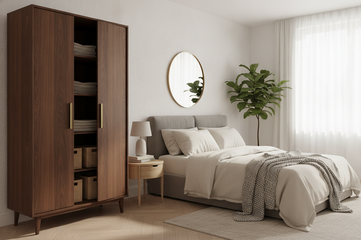 Your Dresser Is Wasting Space: Try an Armoire and Nightstand Instead