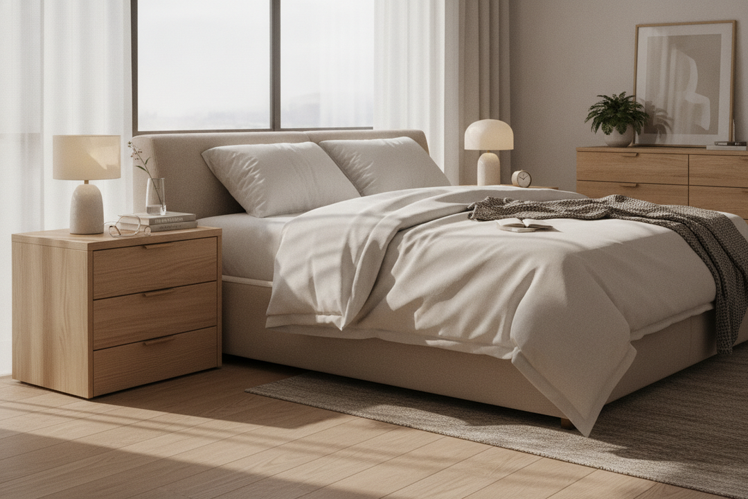The 3-Item Rule That Fixed My Chaotic Nightstand Decor