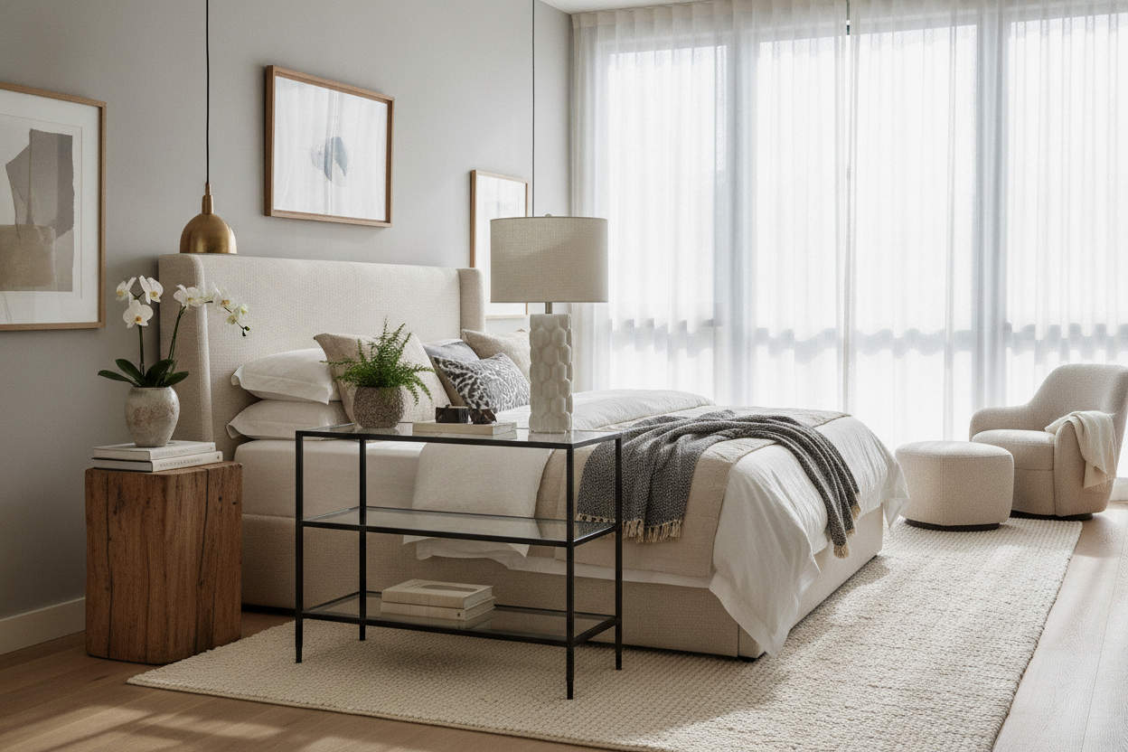 Your Room Feels Like a Showroom: Why You Need Mismatched Nightstands