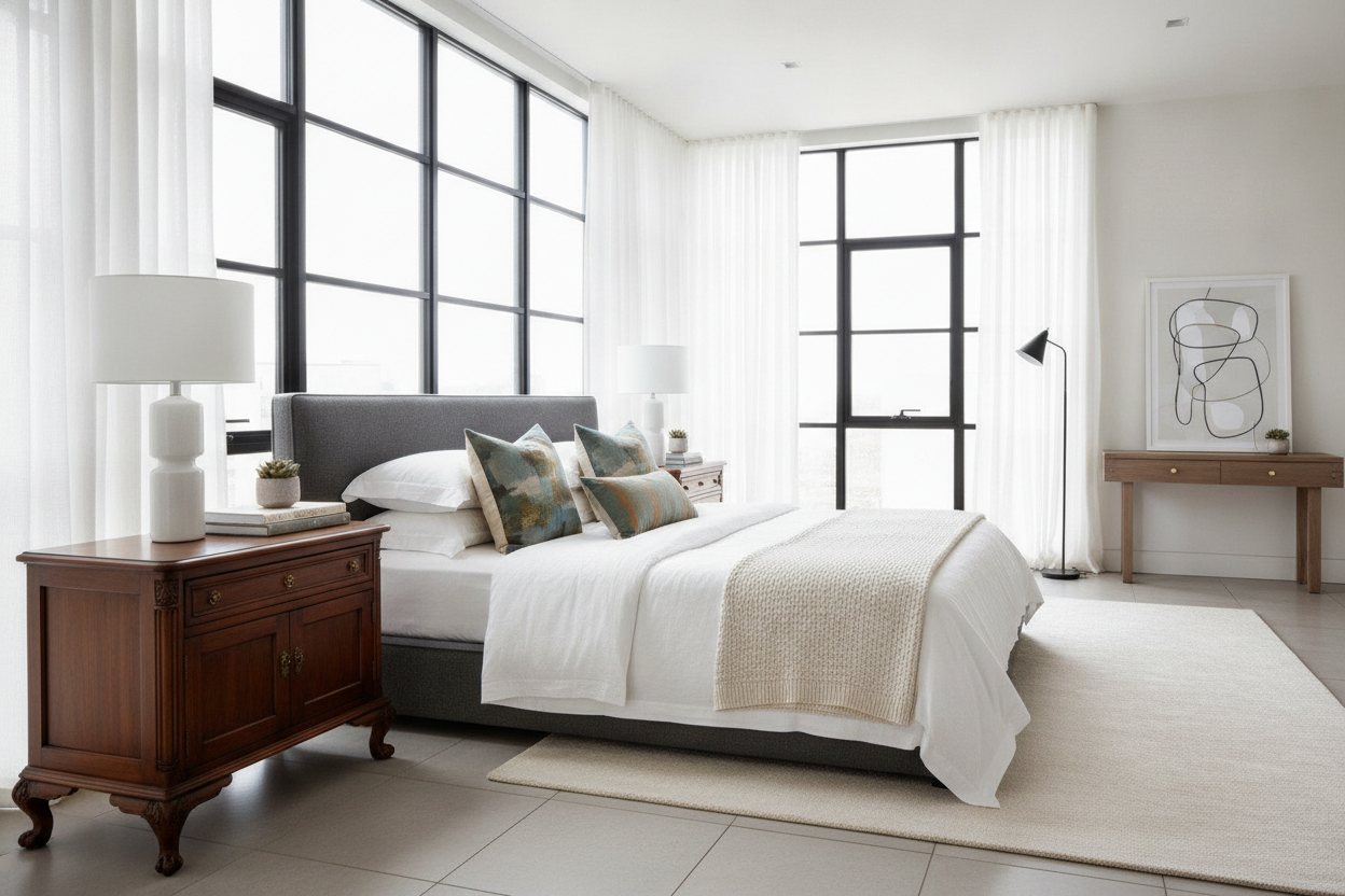 Are Traditional Bedside Tables Too Stuffy for a Modern Bedroom?