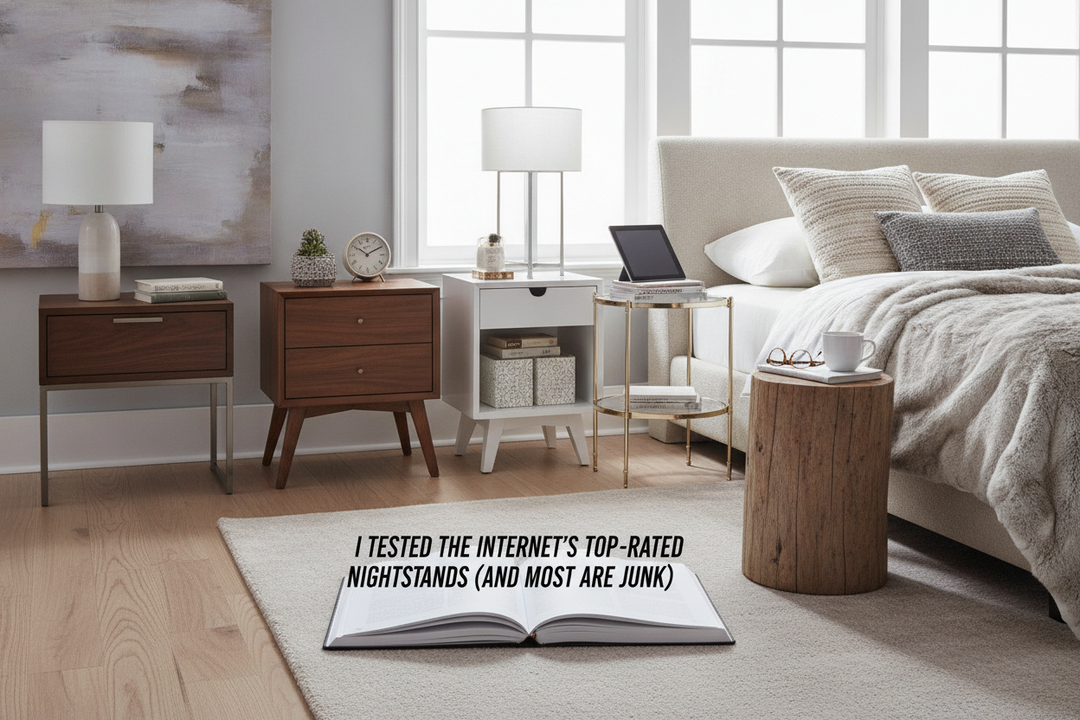 I Tested the Internet's Top Rated Nightstands (And Most Are Junk)