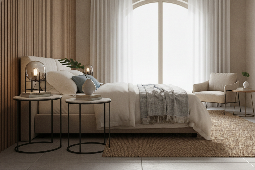 Your Room Has Too Much Wood: Why I Chose a Rod Iron Nightstand