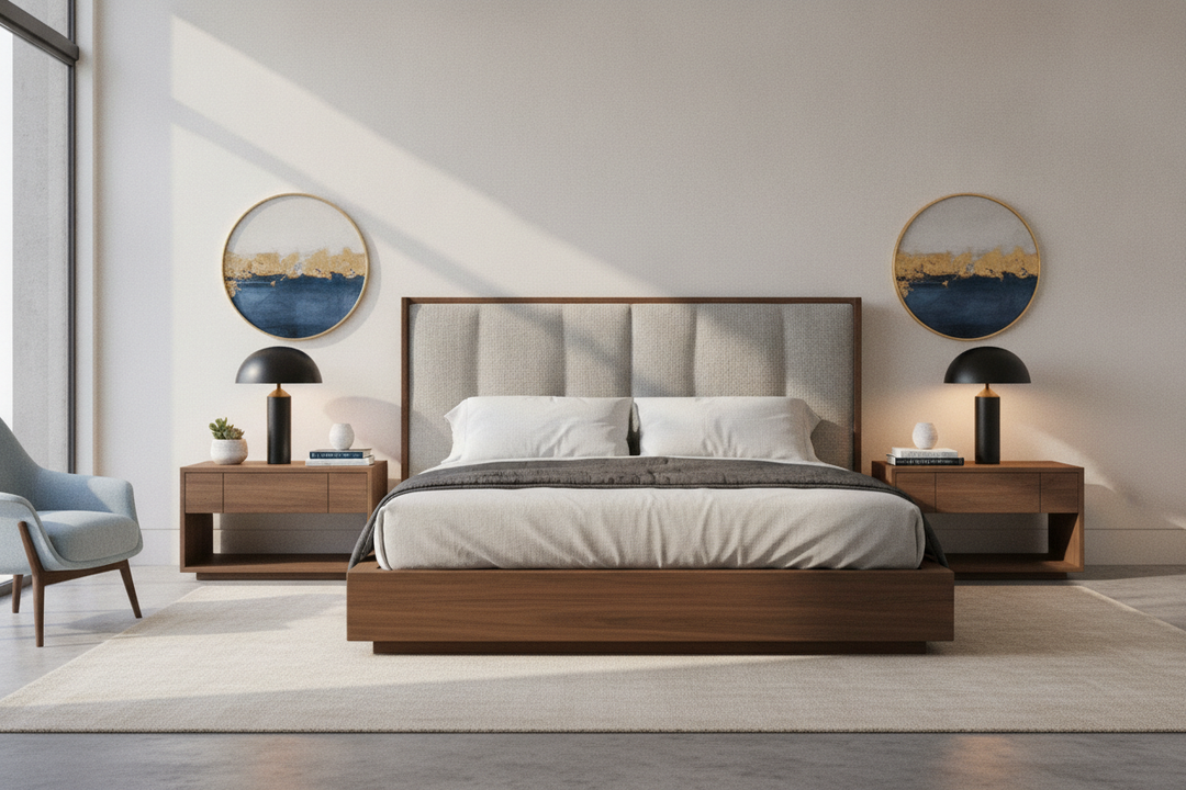 The 2-Inch Rule I Use When Sourcing Nightstands for Platform Beds