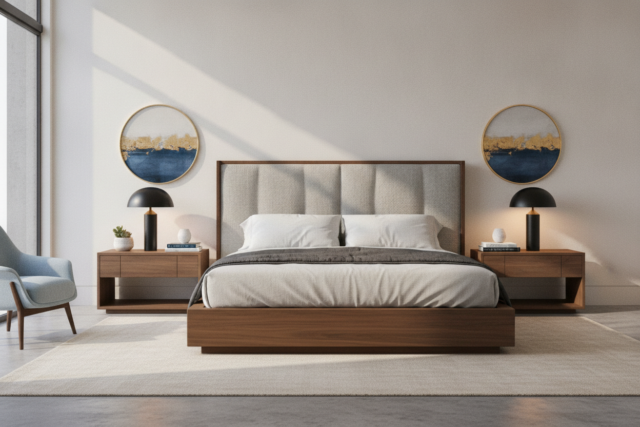 The 2-Inch Rule I Use When Sourcing Nightstands for Platform Beds
