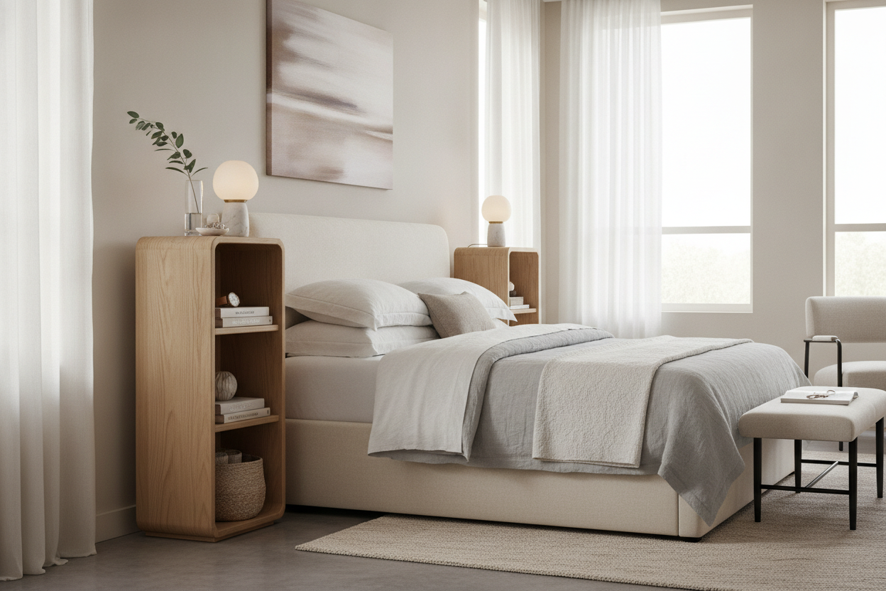 How to Style a Tower Nightstand Without It Looking Like a Locker