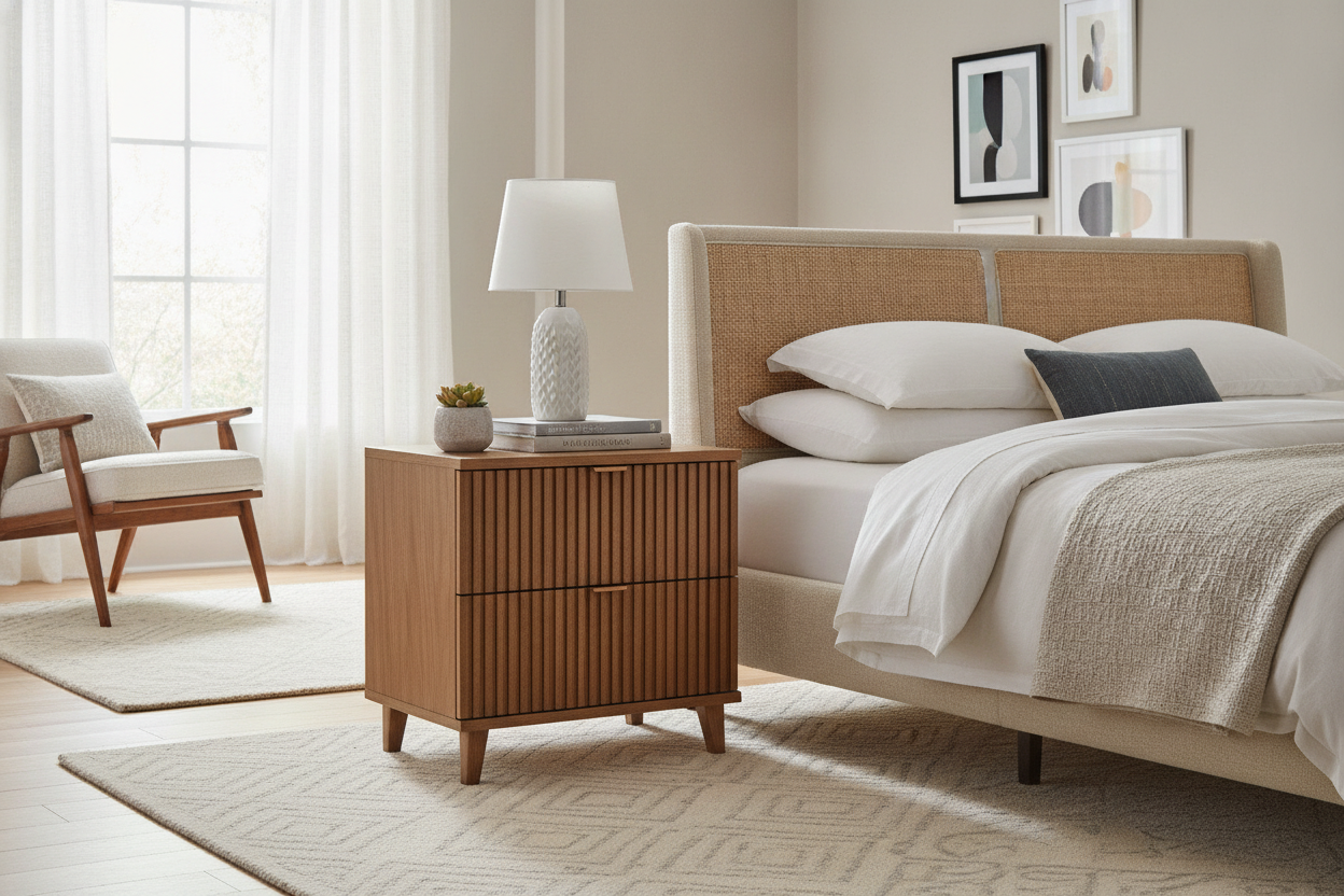 Why I'm Obsessed With the Fluted Details on the Indra Nightstand