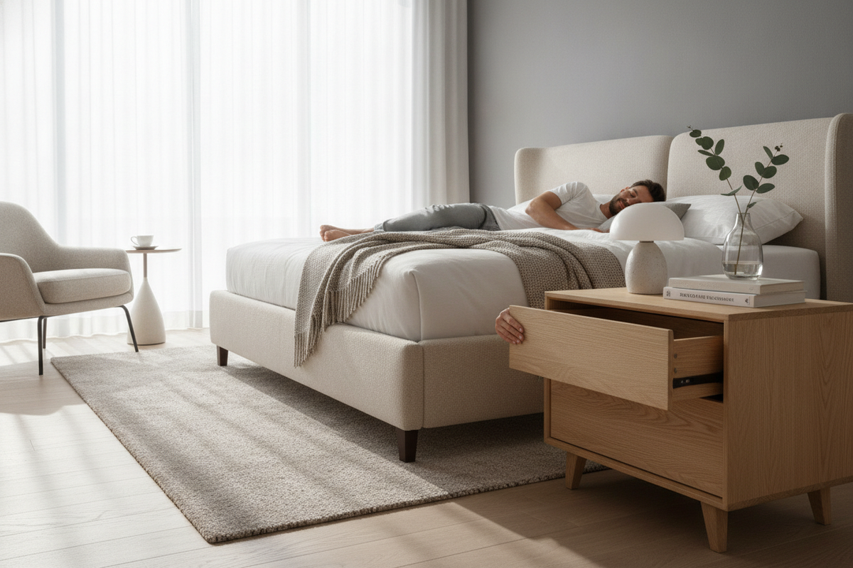 How a Soft Close Nightstand Saved My Partner's Sanity