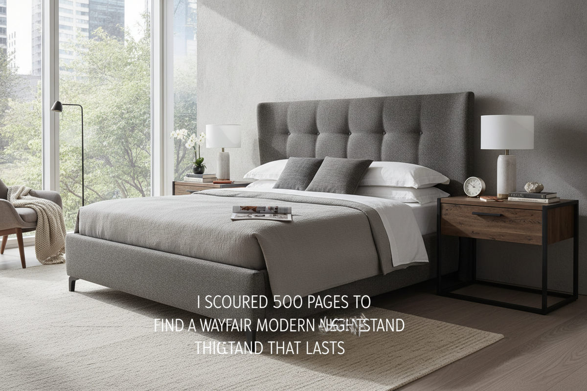 I Scoured 500 Pages to Find a Wayfair Modern Nightstand That Lasts
