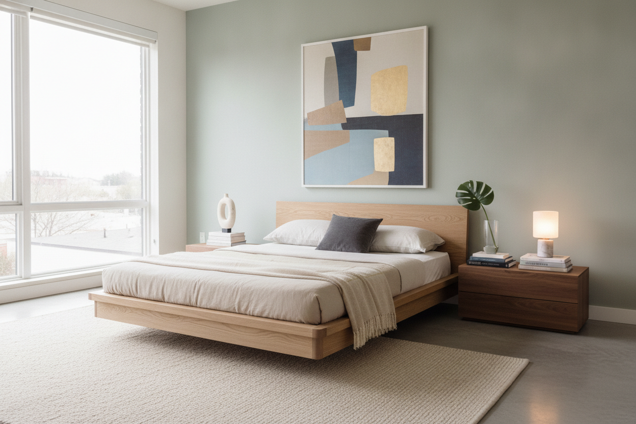 The Golden Ratio for Styling a Low to the Ground Nightstand
