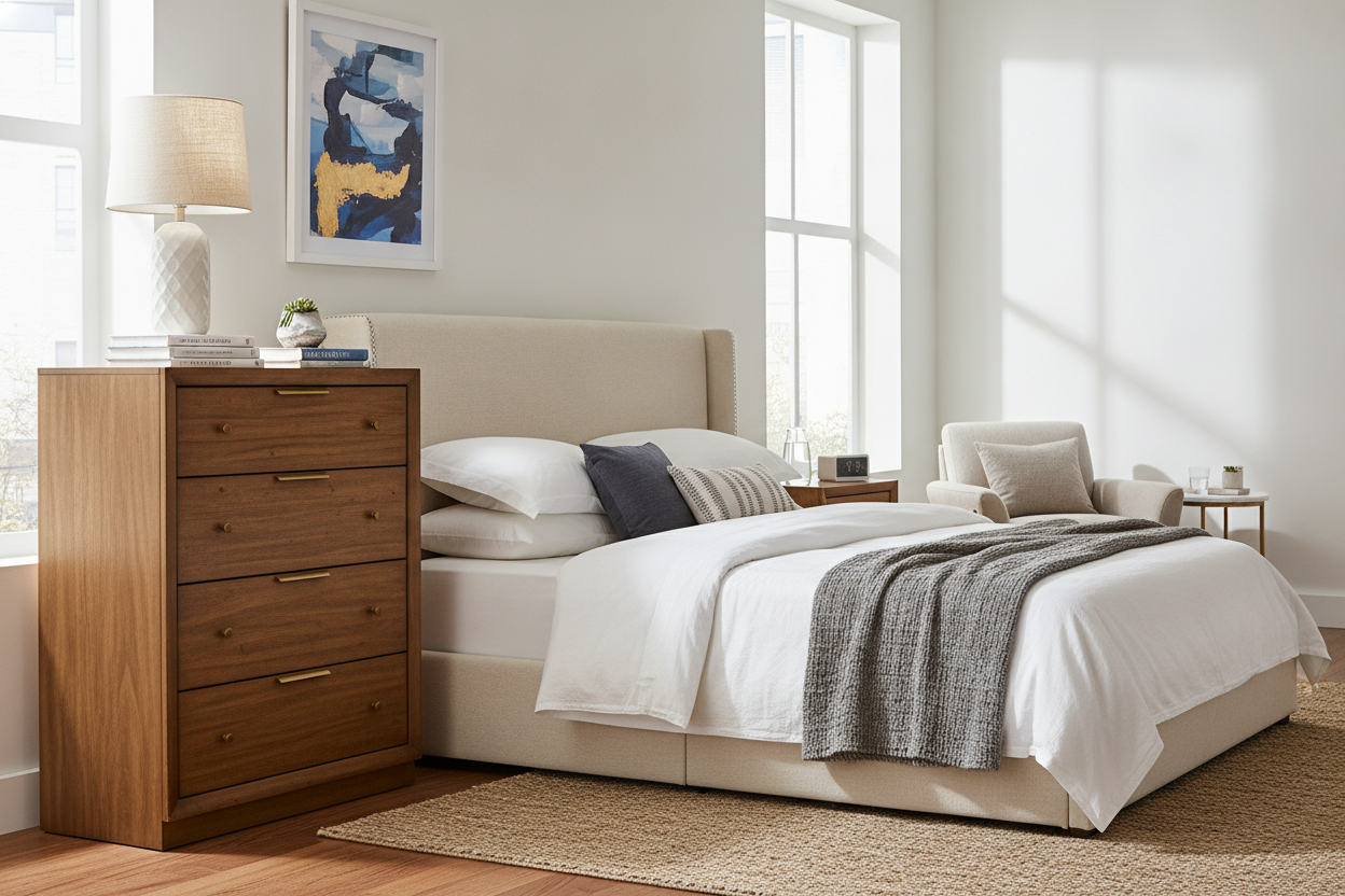 I Use a Dresser as a 40 Inch Tall Nightstand (And It's Genius)