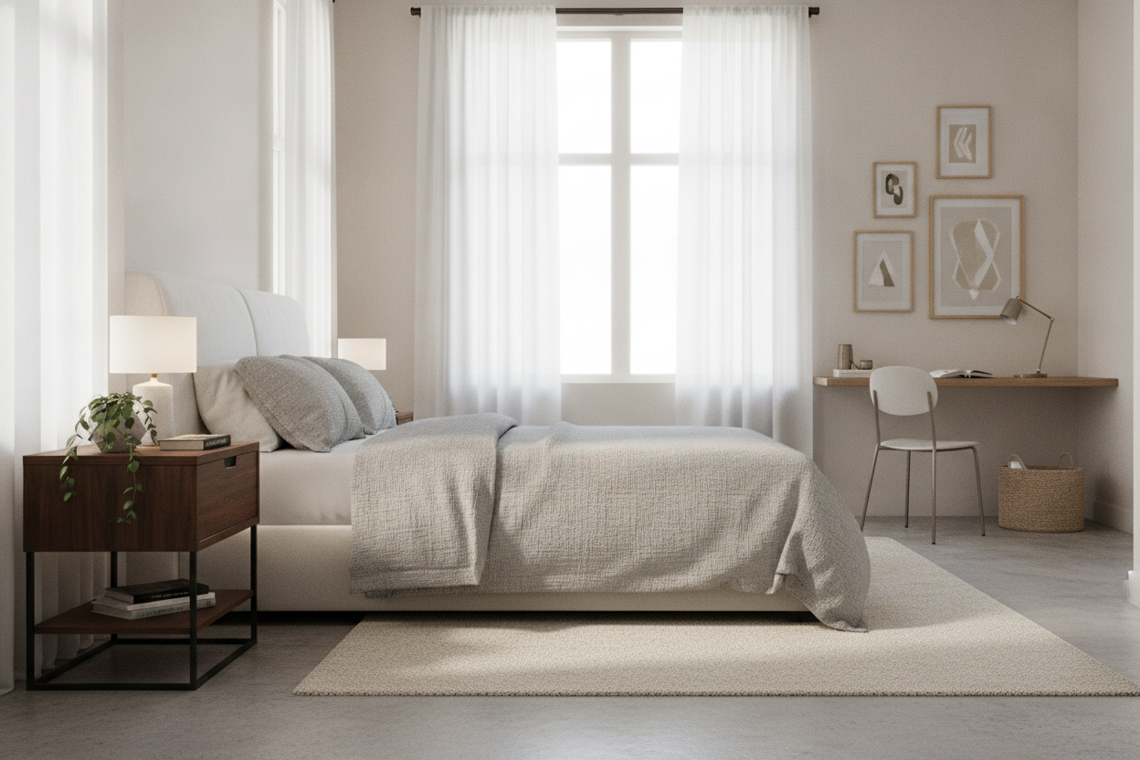 I Solved My Terrible Bedroom Layout With a 19 Inch Nightstand