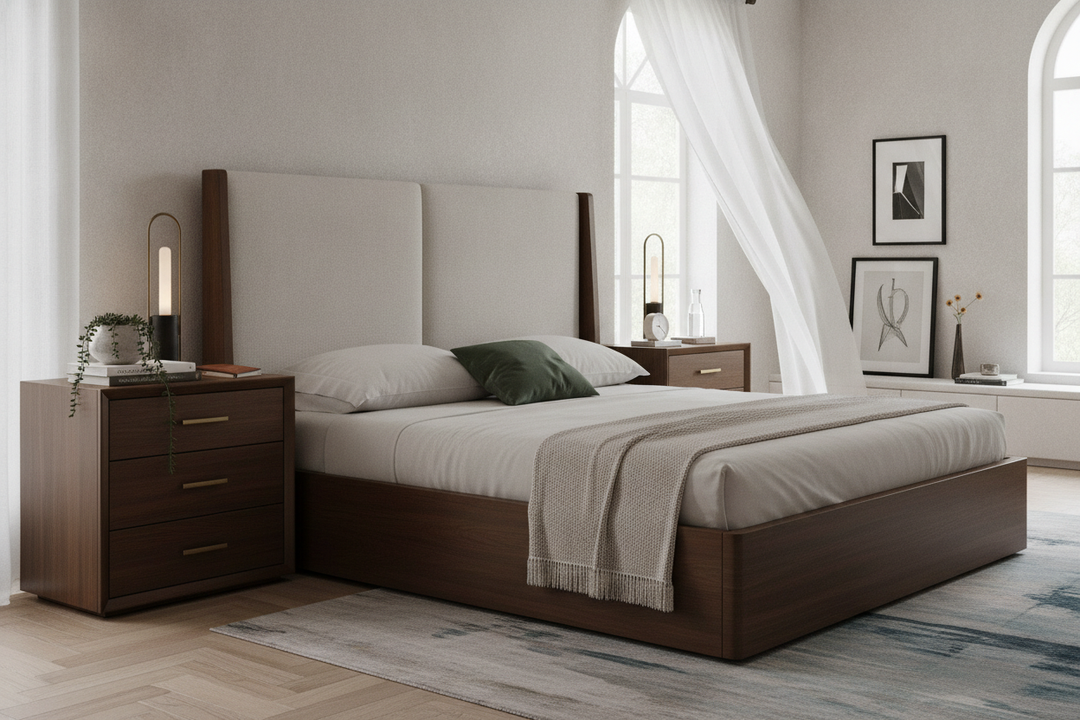 Stop the T-Rex Reach: Why High Beds Need Tall Nightstands