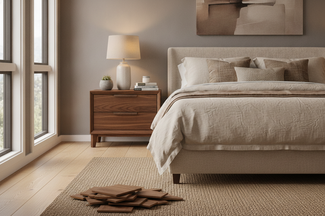Why I Finally Traded My Peeling MDF for Real Wood Nightstands