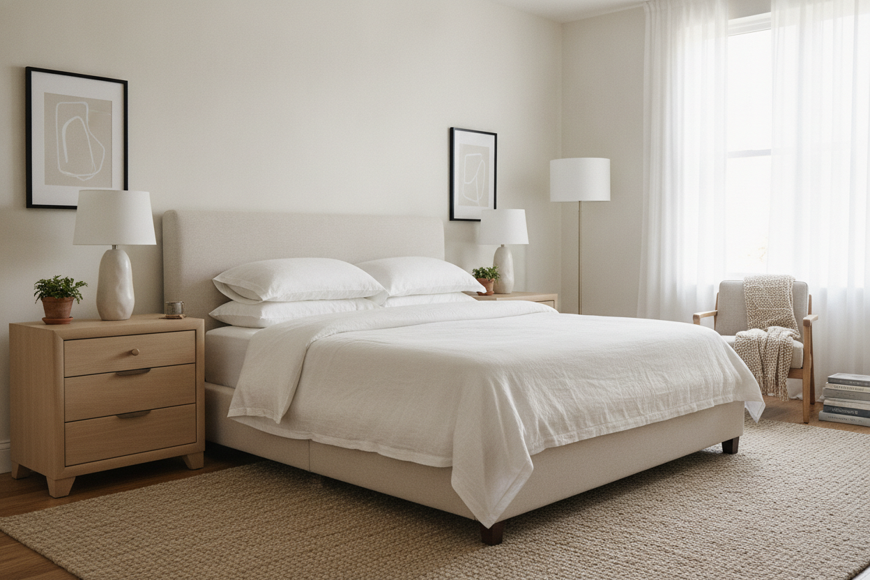 I Swapped My Trendy Fluted Tables for a Classic Oak Nightstand