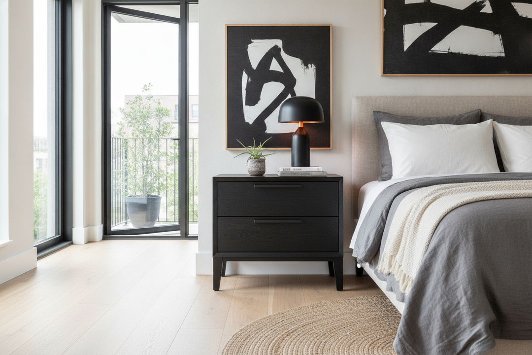 I'm Done With Flat Paint: Why I Upgraded to a Black Oak Nightstand
