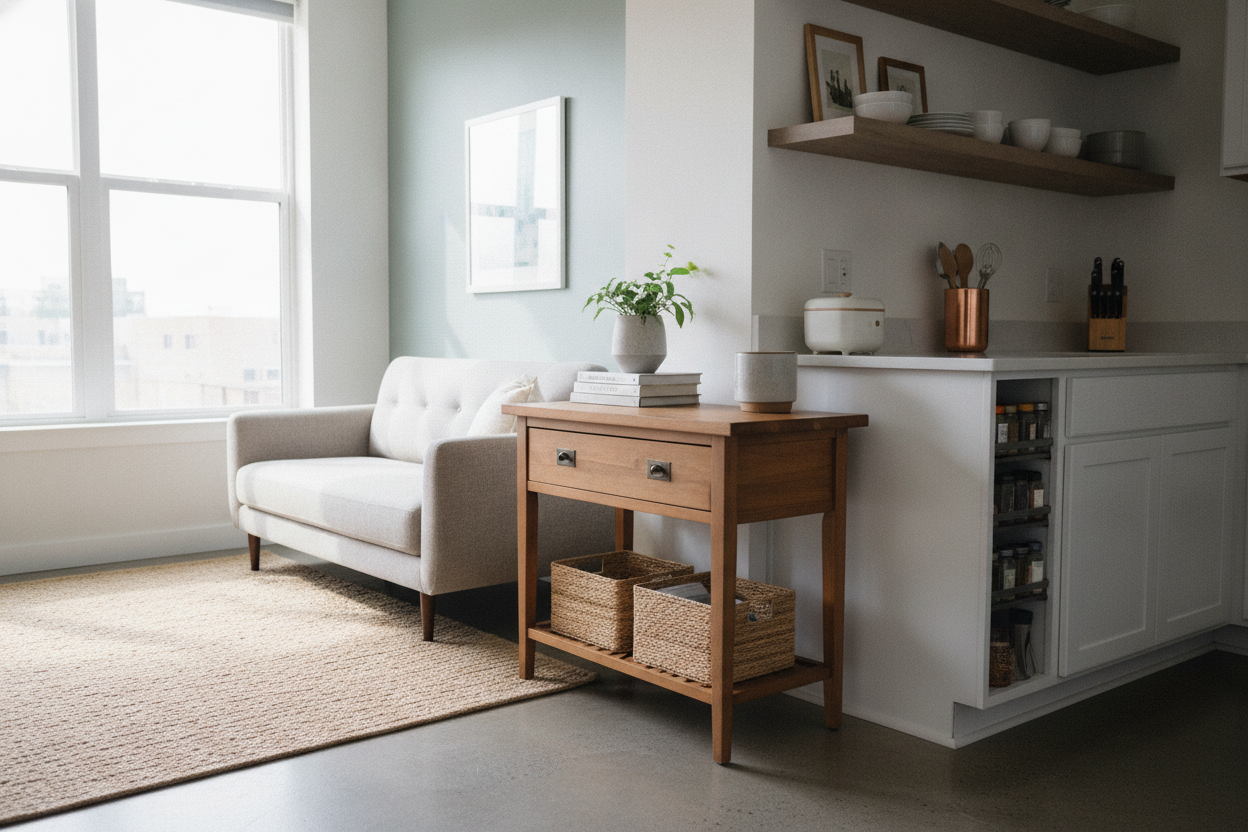 How a Side Table at Target Finally Fixed My Tiny Kitchen