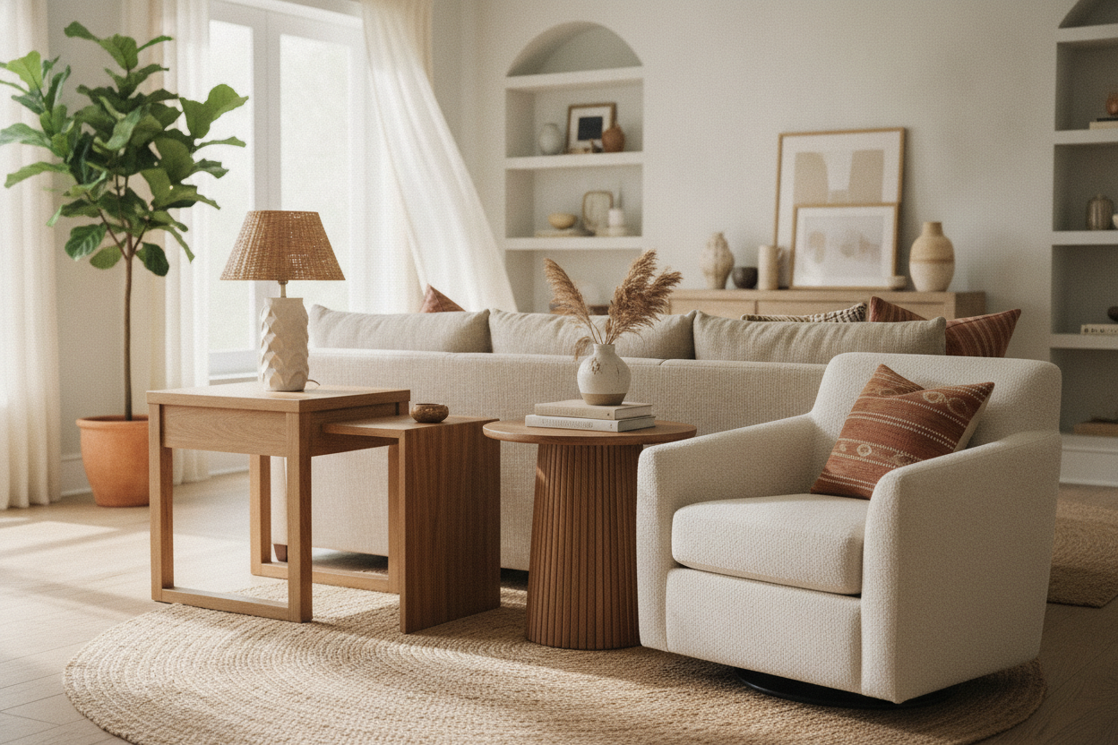 I Fooled My Designer With This Target Side Table Wood Finish