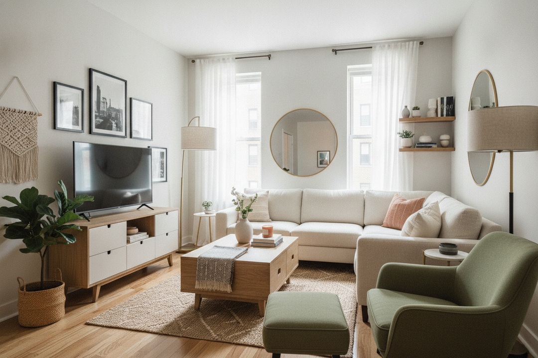 I Tried 4 Viral Decorating Ideas for a Very Small Living Room