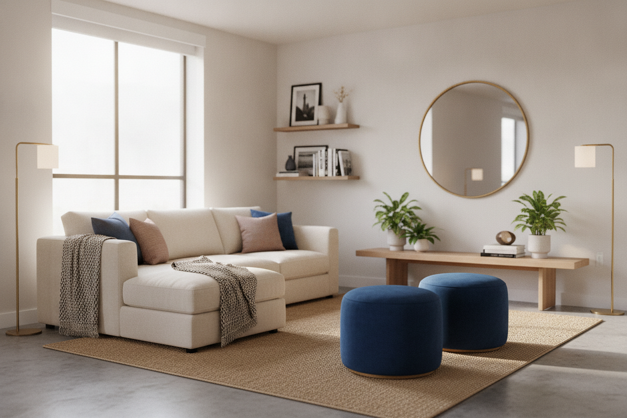 I Ditched the Coffee Table: Small Living Room Ideas That Free Up Space