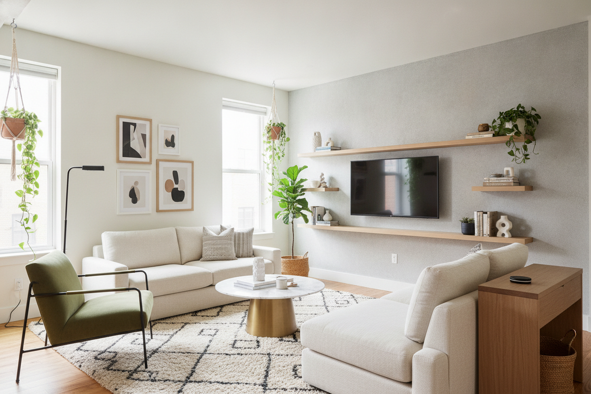 Why Do Most Flat Living Room Ideas Assume You Don't Own a TV?