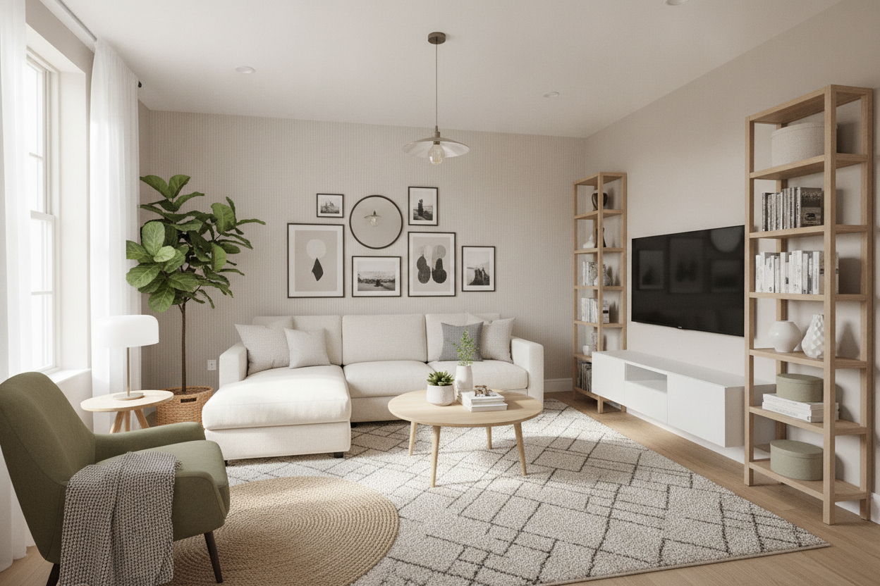 Stop Staring at the Floor: Living Room Designs Small Space Renters Need