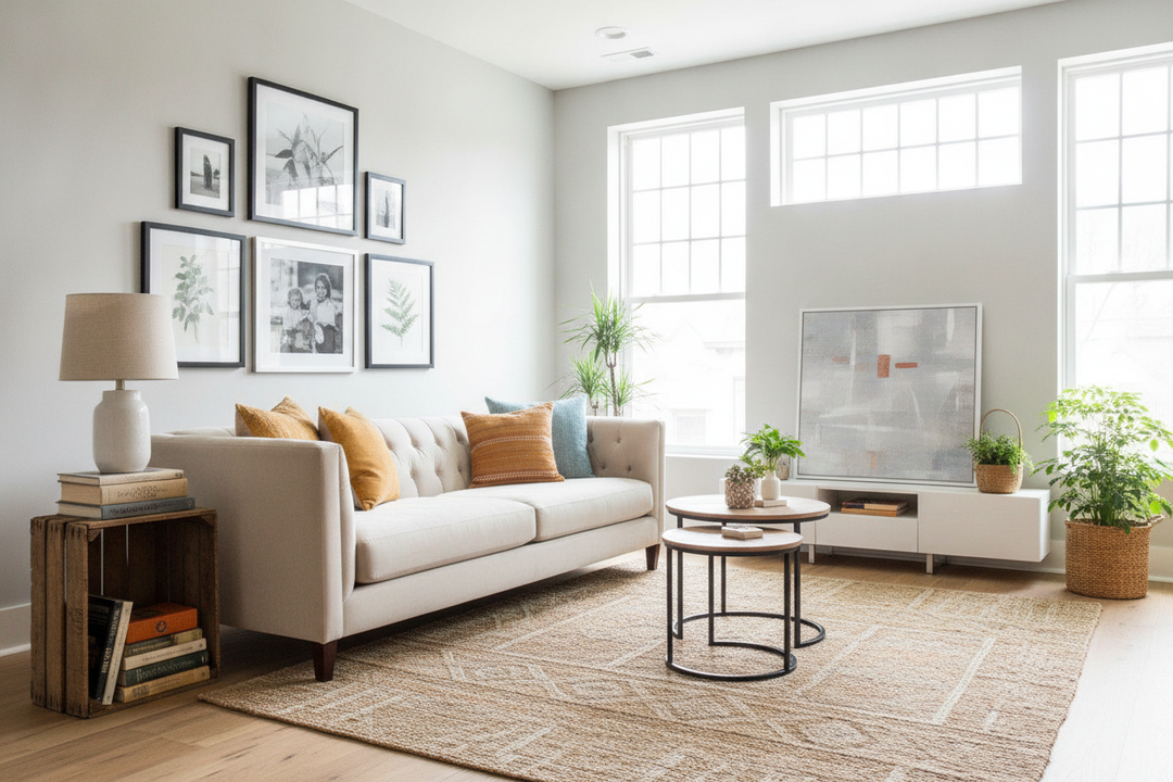 The 'One Splurge' Rule for Affordable Living Room Design