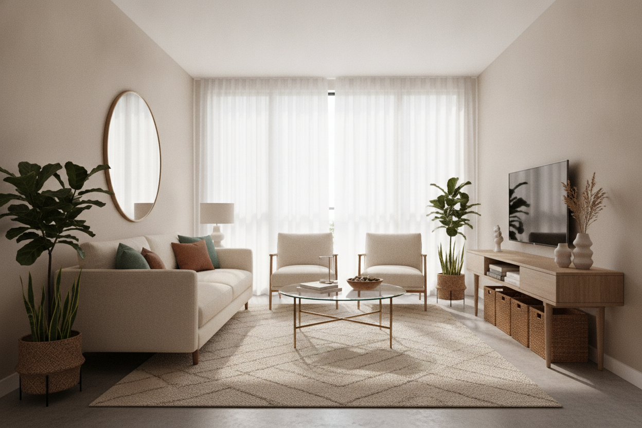 The 'Floating' Trick: How to Decorate Small Rooms Without Feeling Cramped