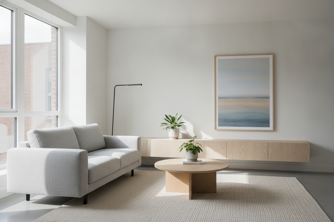 We Built a Better Living Room for Small Spaces Using Just 4 Pieces