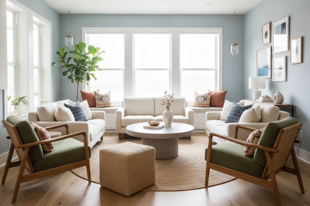 Stop Dragging in Dining Chairs for Extra Living Room Seating