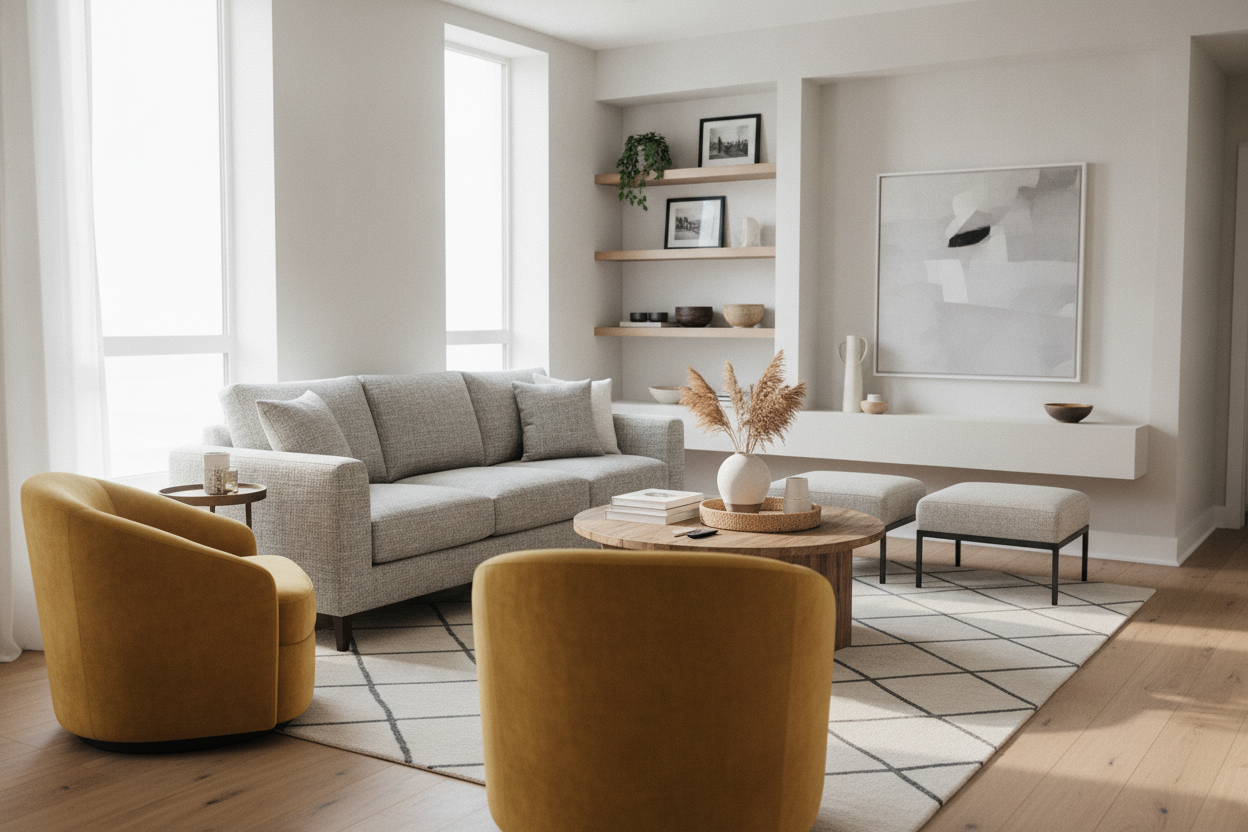 Nobody Wants to Sit on a Pouf: Small Living Room Seating Ideas