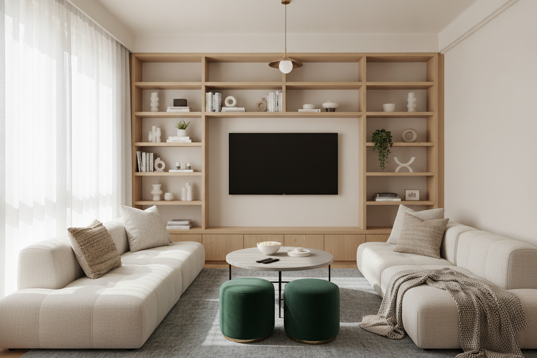 How We Fit Real Seating for Small Living Room Movie Nights