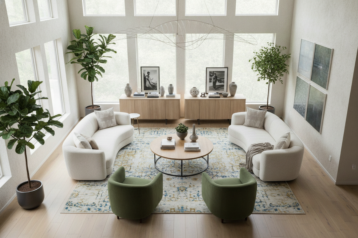 The Best Living Room Arrangement Doesn't Touch the Walls