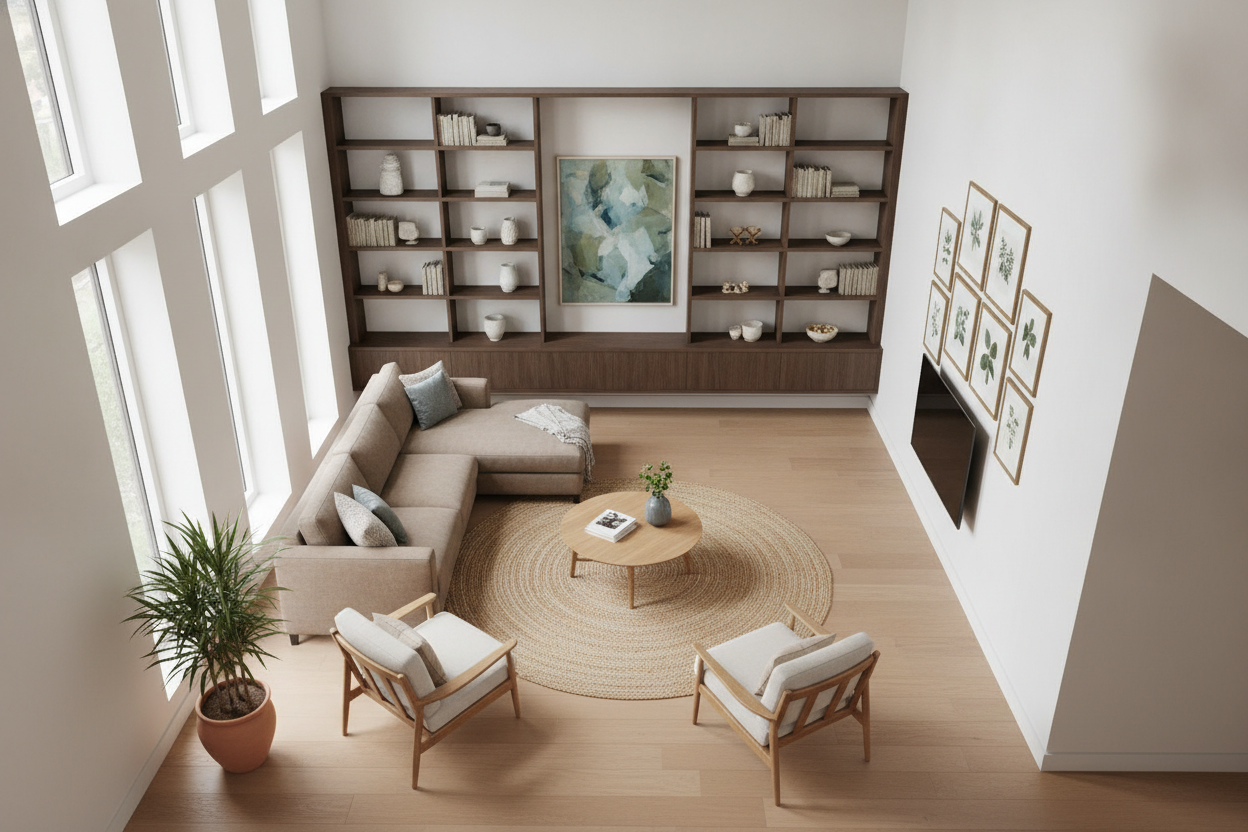 Do Small Living Room Floor Plans Have to Center on the TV?
