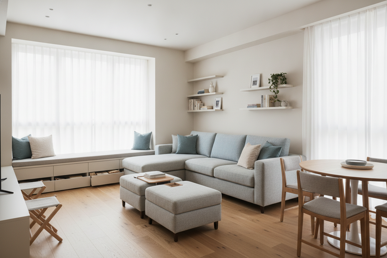 The Stealthy Way to Maximize Seating in Small Living Room Layouts