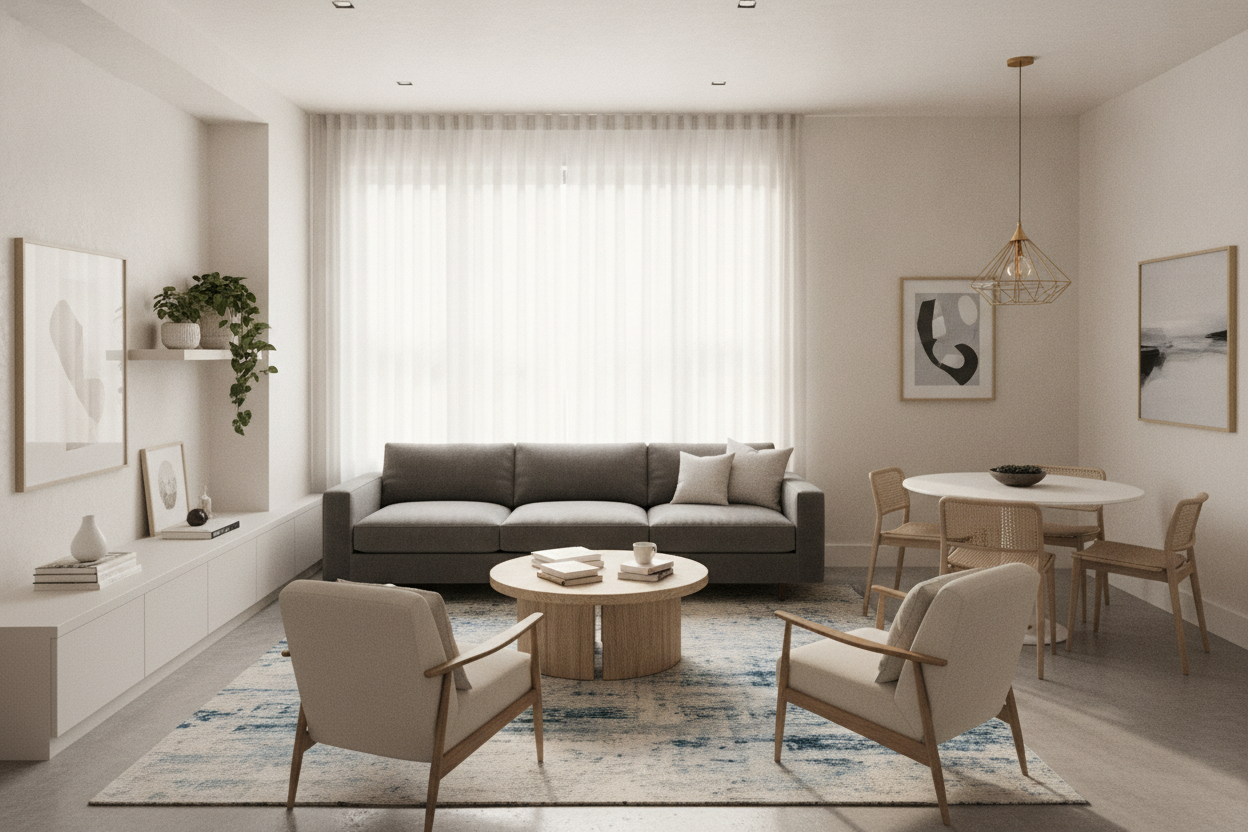 Stop Trying to Center Your Sofa in an L Shaped Family Room