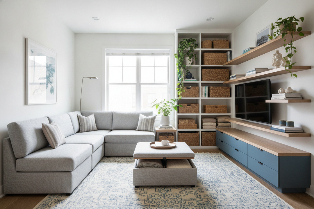 The Storage Math Behind My Save Space Living Room